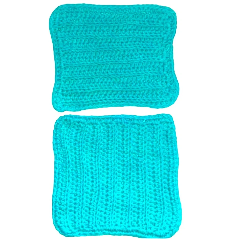 Hand Crafted Colorful Crocheted 100% Cotton All Purpose Dish or Wash Cloths